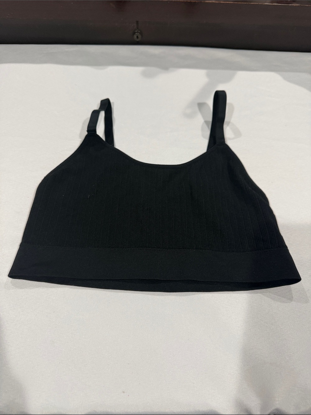 Auden Black Ribbed Bralette Tank Top